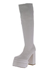 WOMAN'S SHOES WHITE PU BOOTS TWICE-18